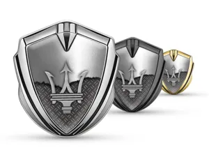 Maserati 3D Emblema Insignia Moderno Vista Superior 3D Manera